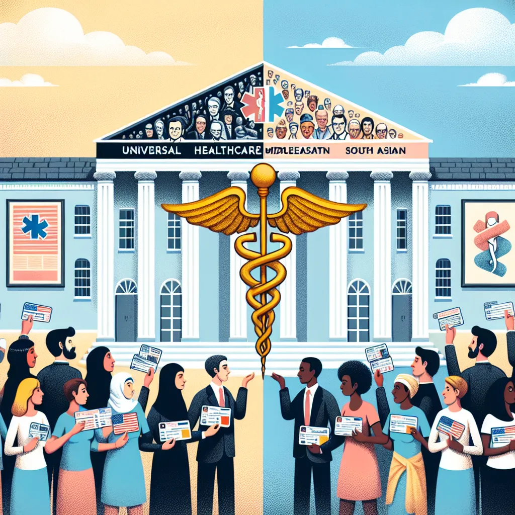 Healthcare debate illustration