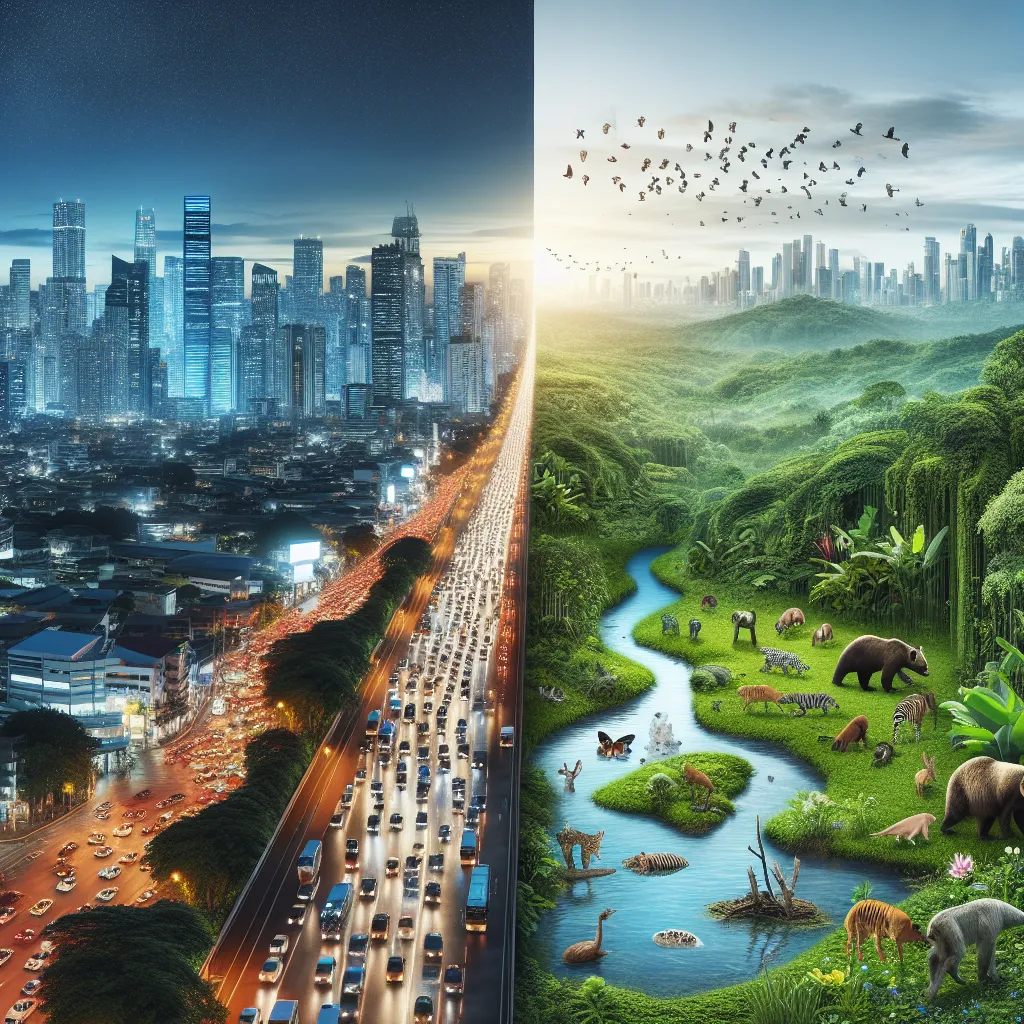 Urban development and natural habitats