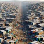 Slum Areas in a Developing City