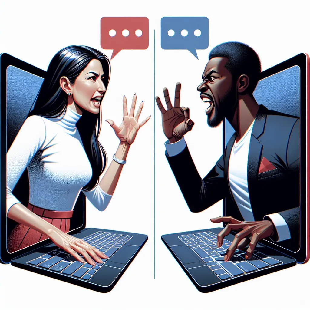 Virtual debate illustration