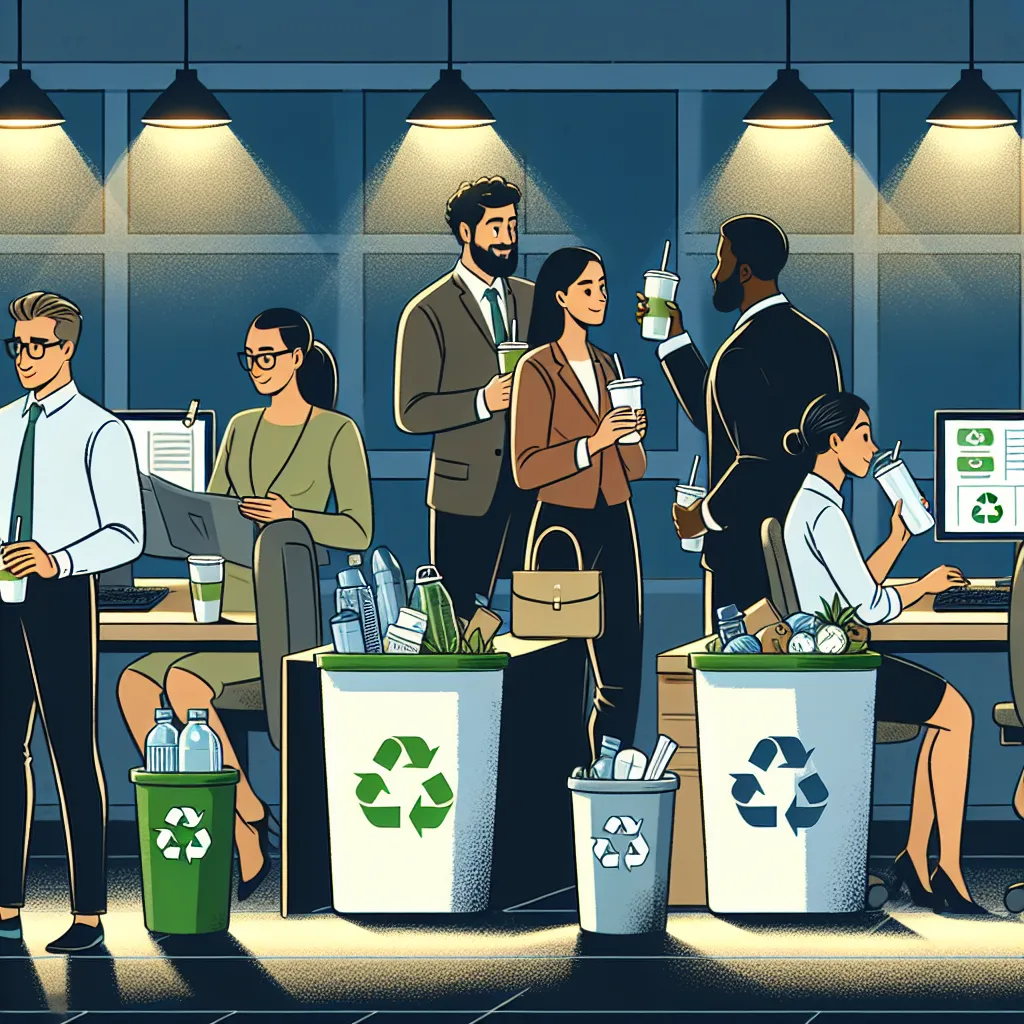 Waste reduction strategies in a modern office environment