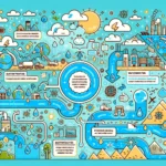 Challenges of water conservation infographic