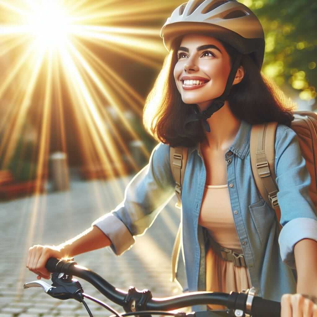 Woman on Bicycle