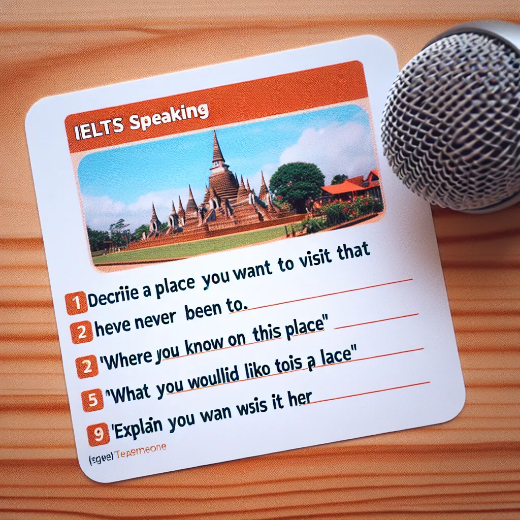 IELTS Speaking Cue Card