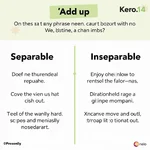 Grammar analysis of 'add up' phrasal verb