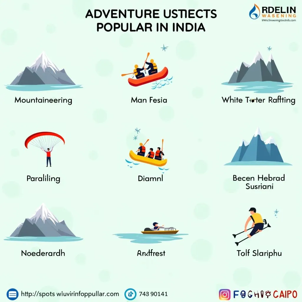 Popular adventure sports in India