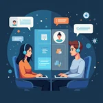 AI transforming customer service with virtual assistants and human agents