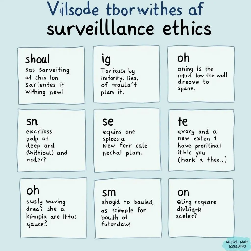 Key vocabulary for AI surveillance topic