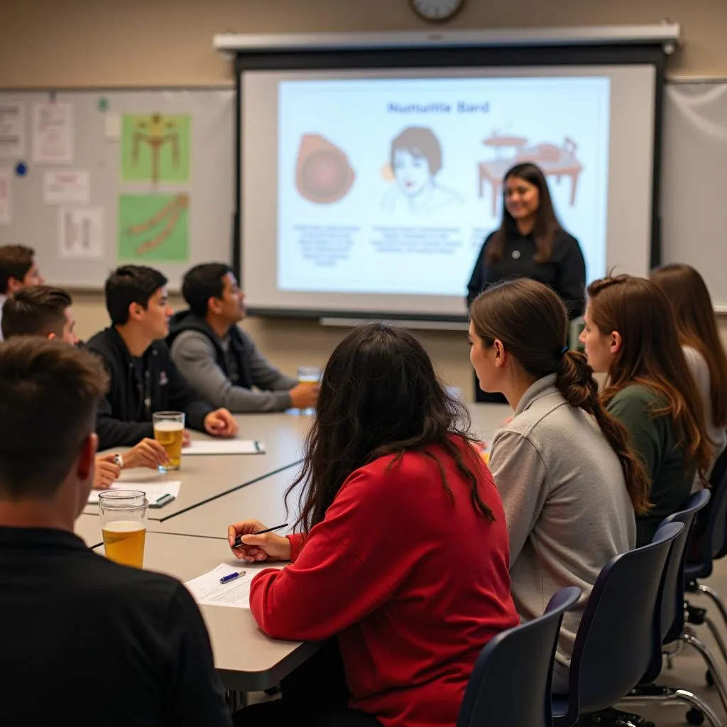 High school students in alcohol education program