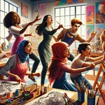 Arts education in classroom