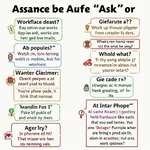 Examples of 'Ask for' usage in different contexts