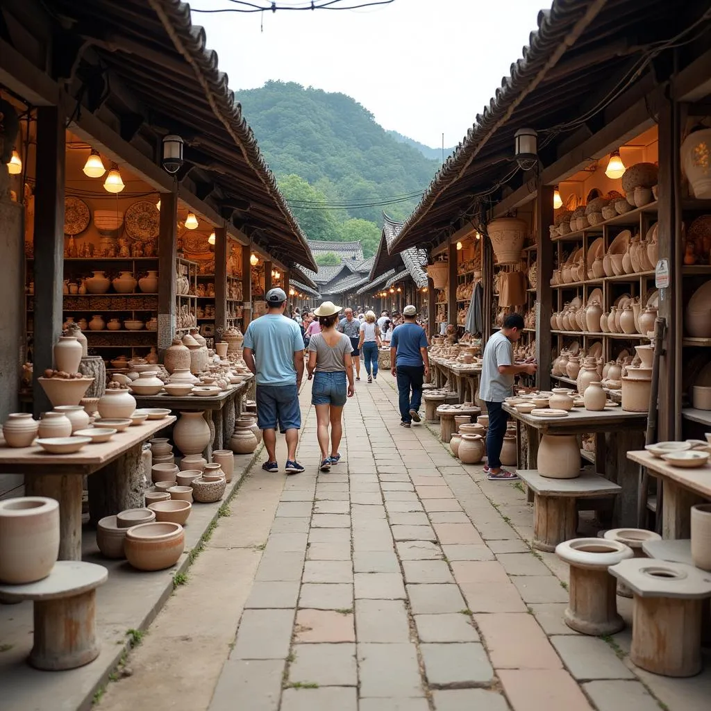 Bat Trang Pottery Village