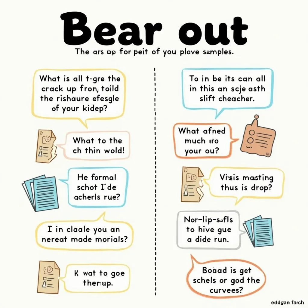 Contextual usage of 'bear out' in IELTS