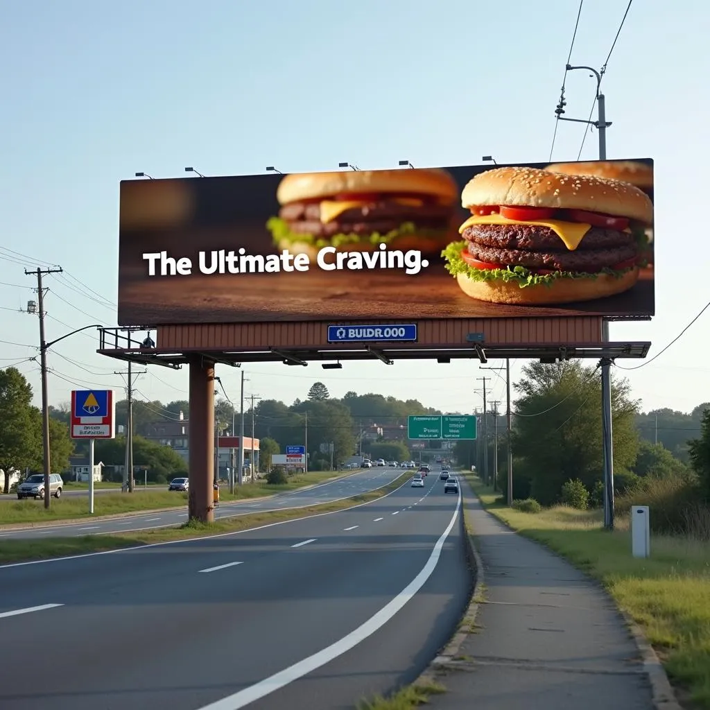 Billboard Advertising Fast Food Restaurant