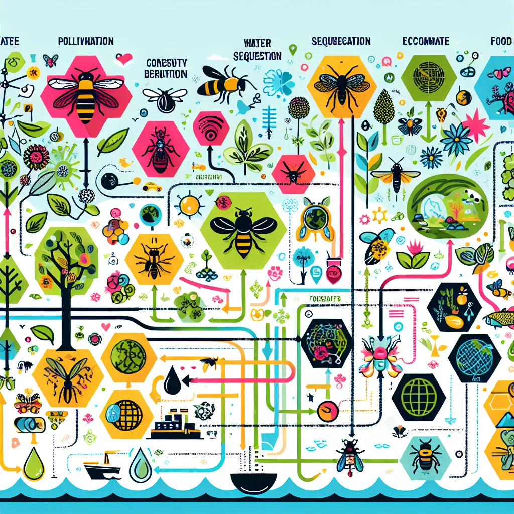 Biodiversity and ecosystem services diagram