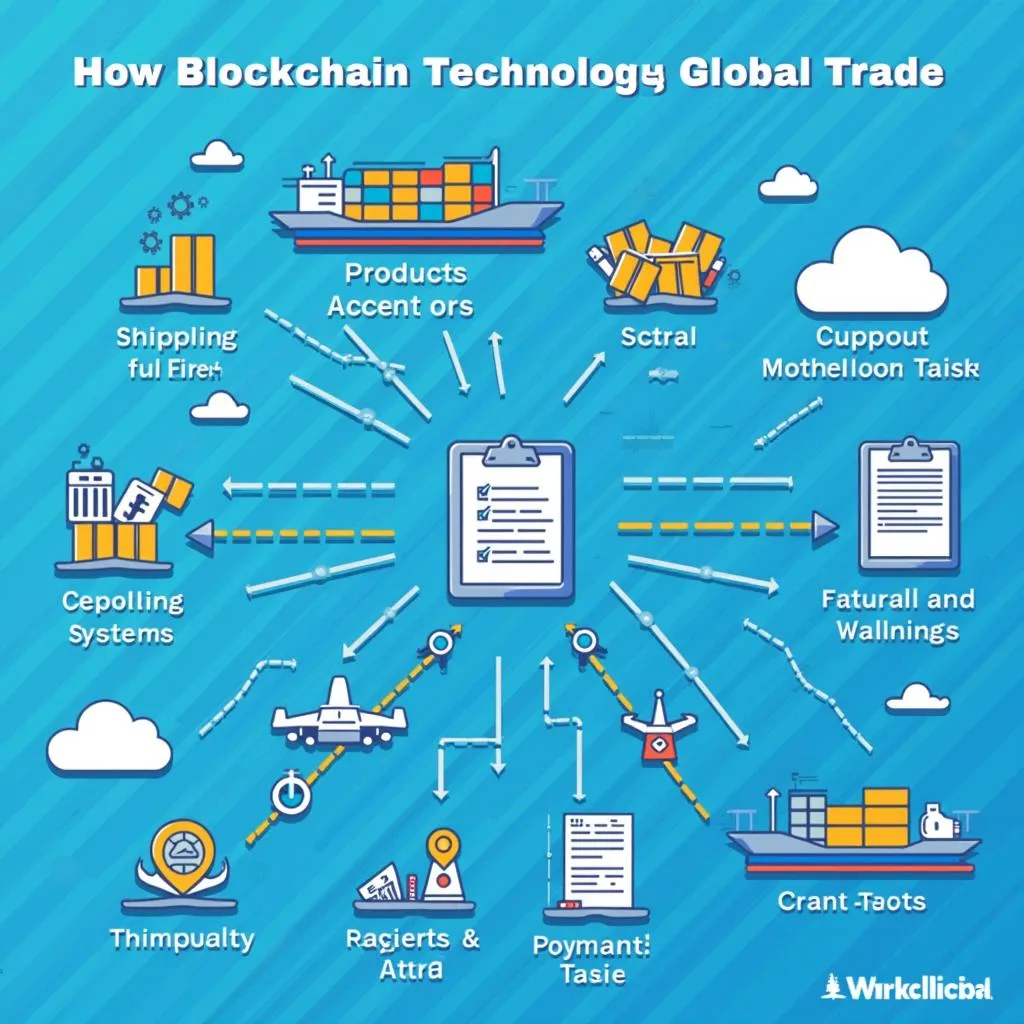 Blockchain enhancing global trade efficiency