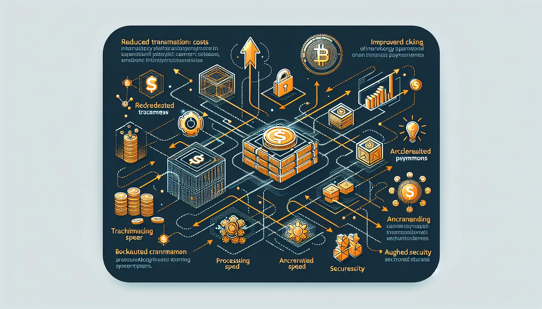 Blockchain Remittance Infographic