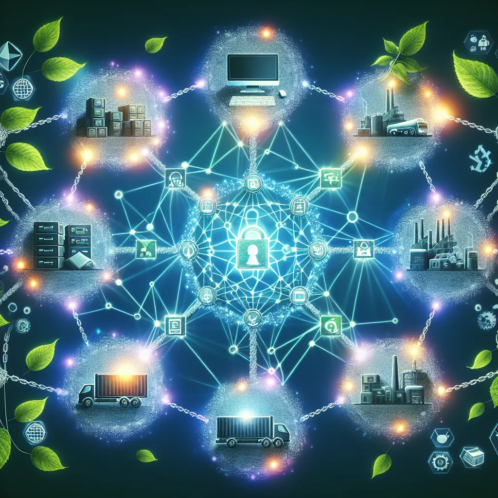 Blockchain enhancing supply chain sustainability