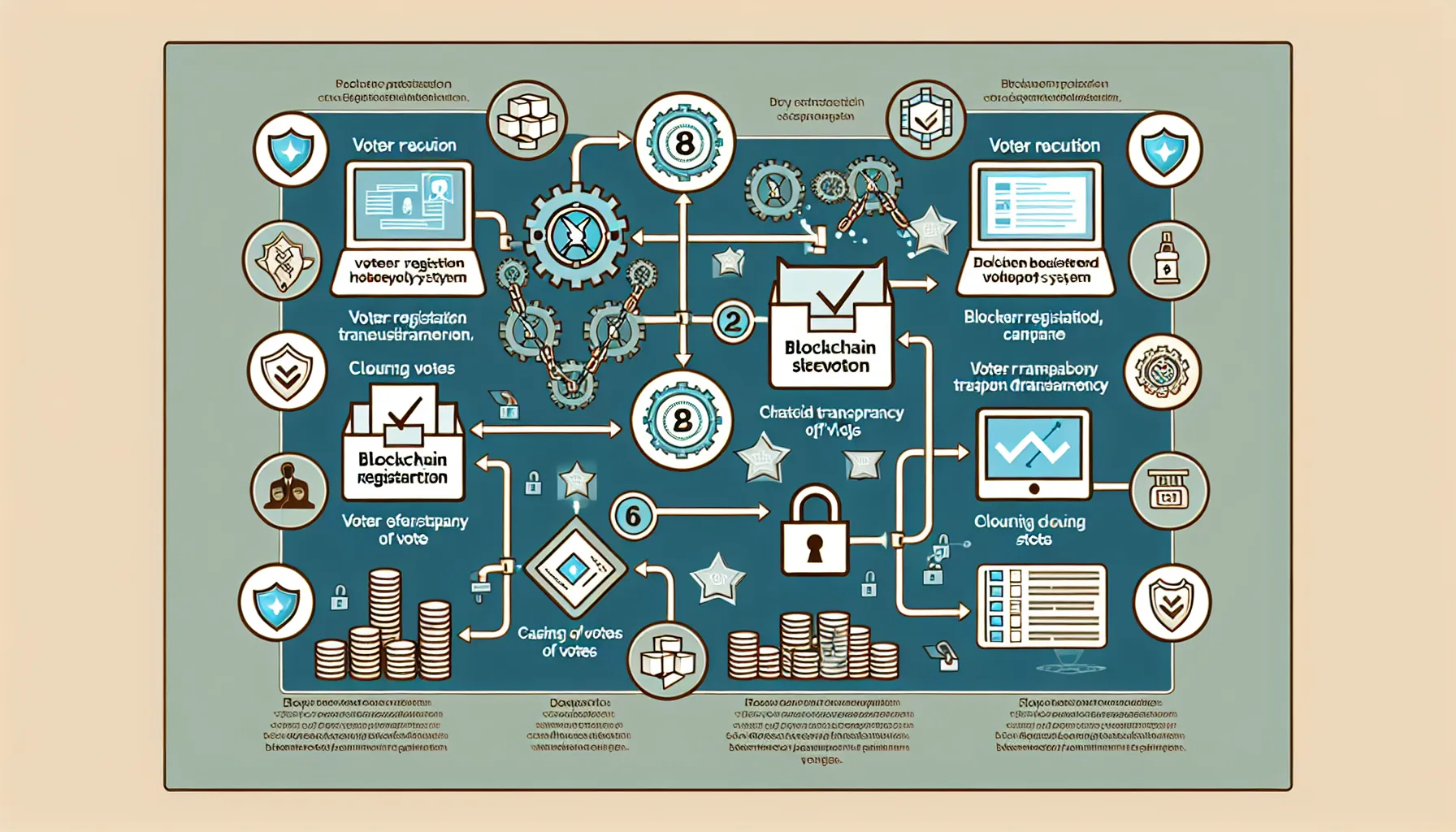 Blockchain voting process