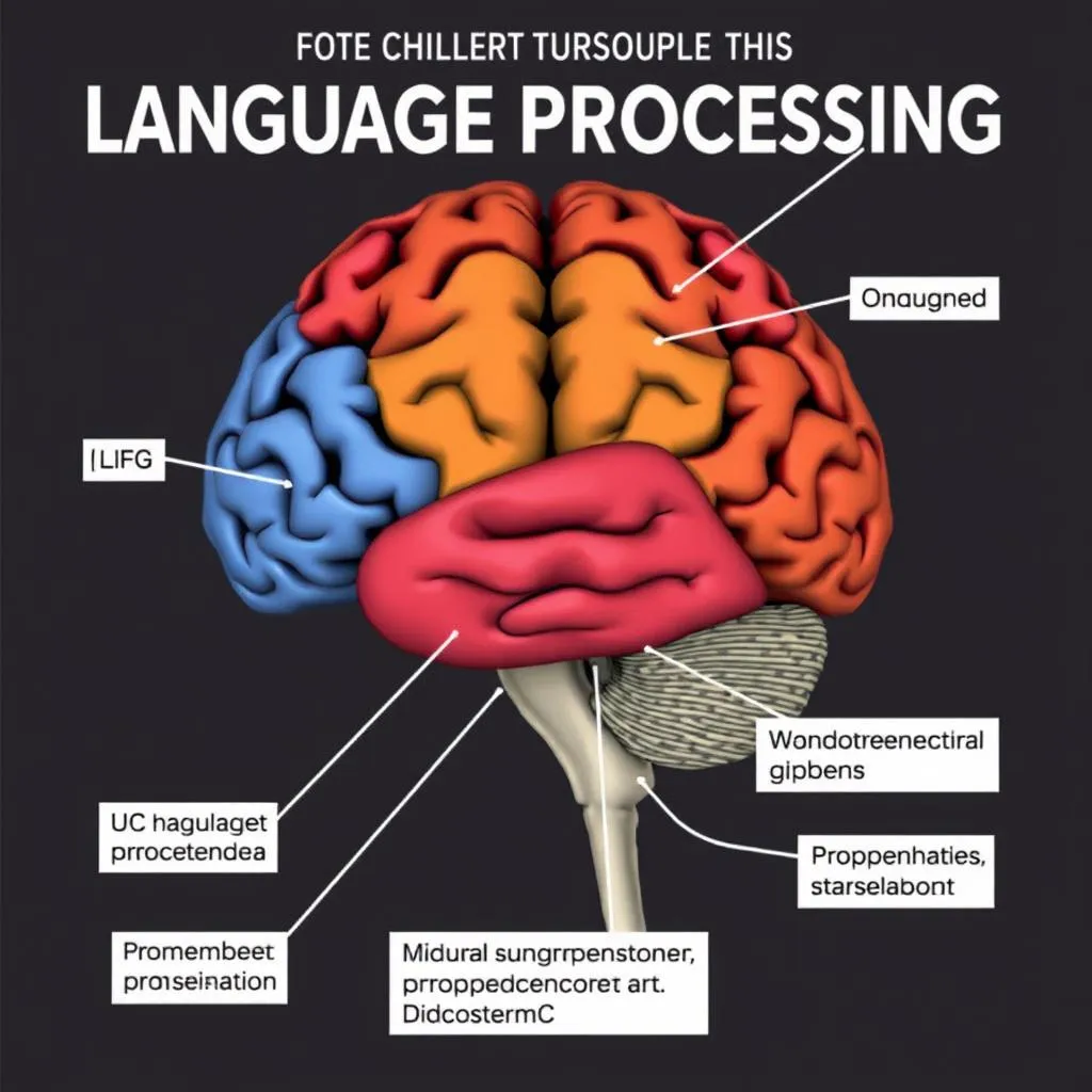 Brain regions involved in language processing