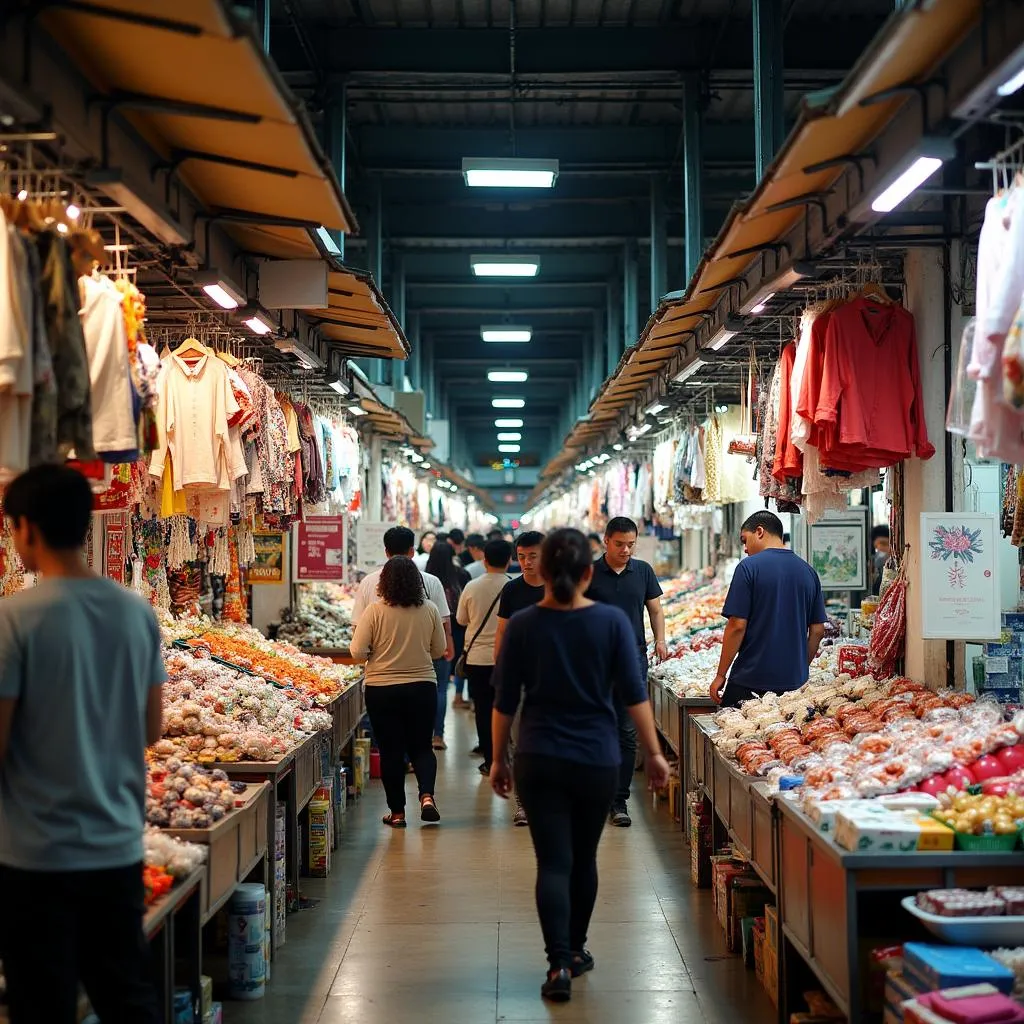 Bustling Ben Thanh Market in Ho Chi Minh City