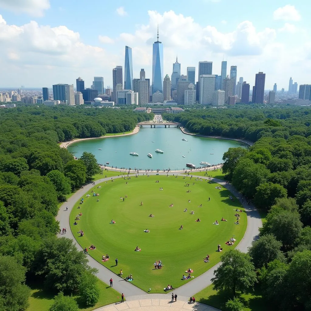 Central Park: A popular tourist destination in the city