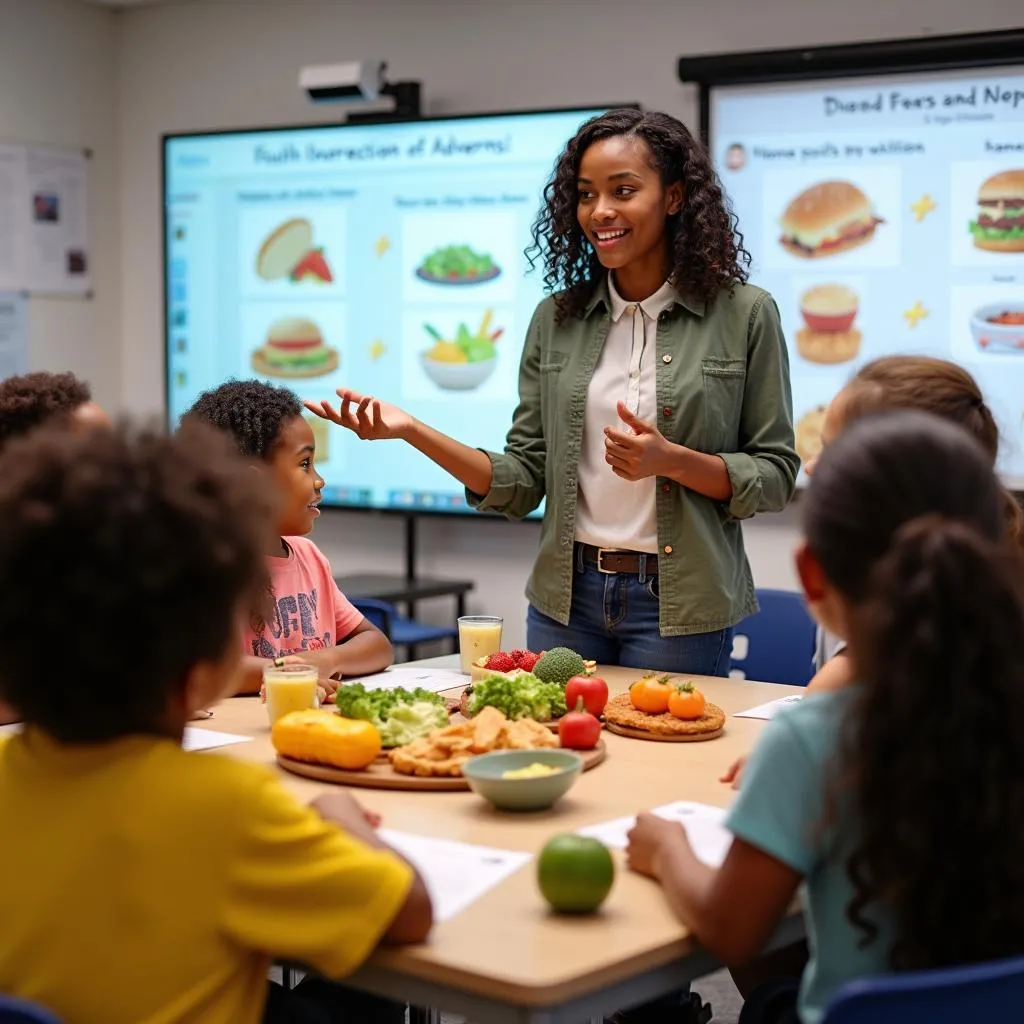 Teaching children media literacy and healthy eating habits