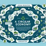 Circular economy diagram for waste reduction