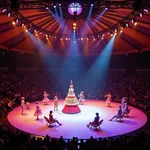 Cirque du Soleil performance in a Grand Chapiteau tent