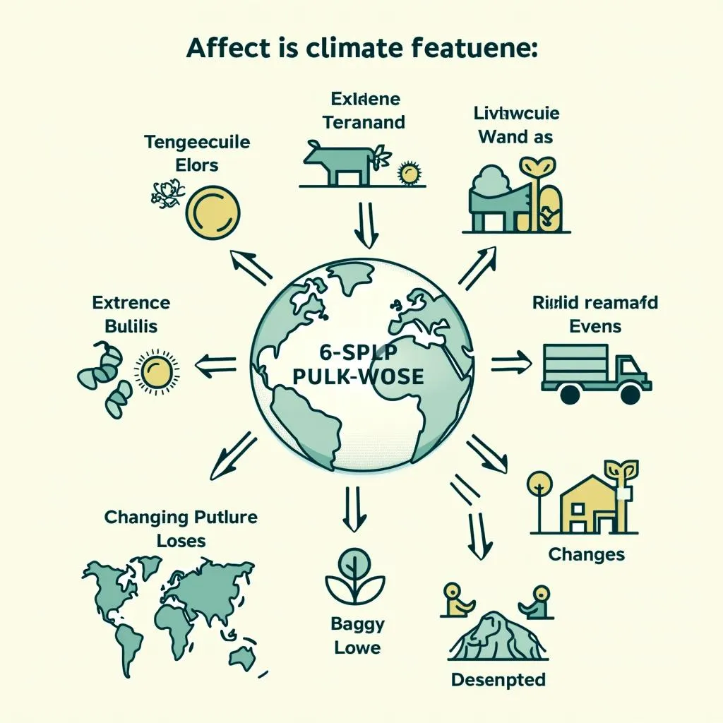 Climate Change Impact on Global Food Security Infographic