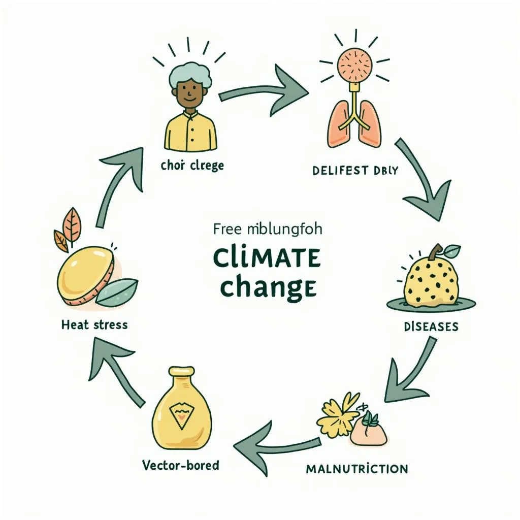 Various health effects of climate change