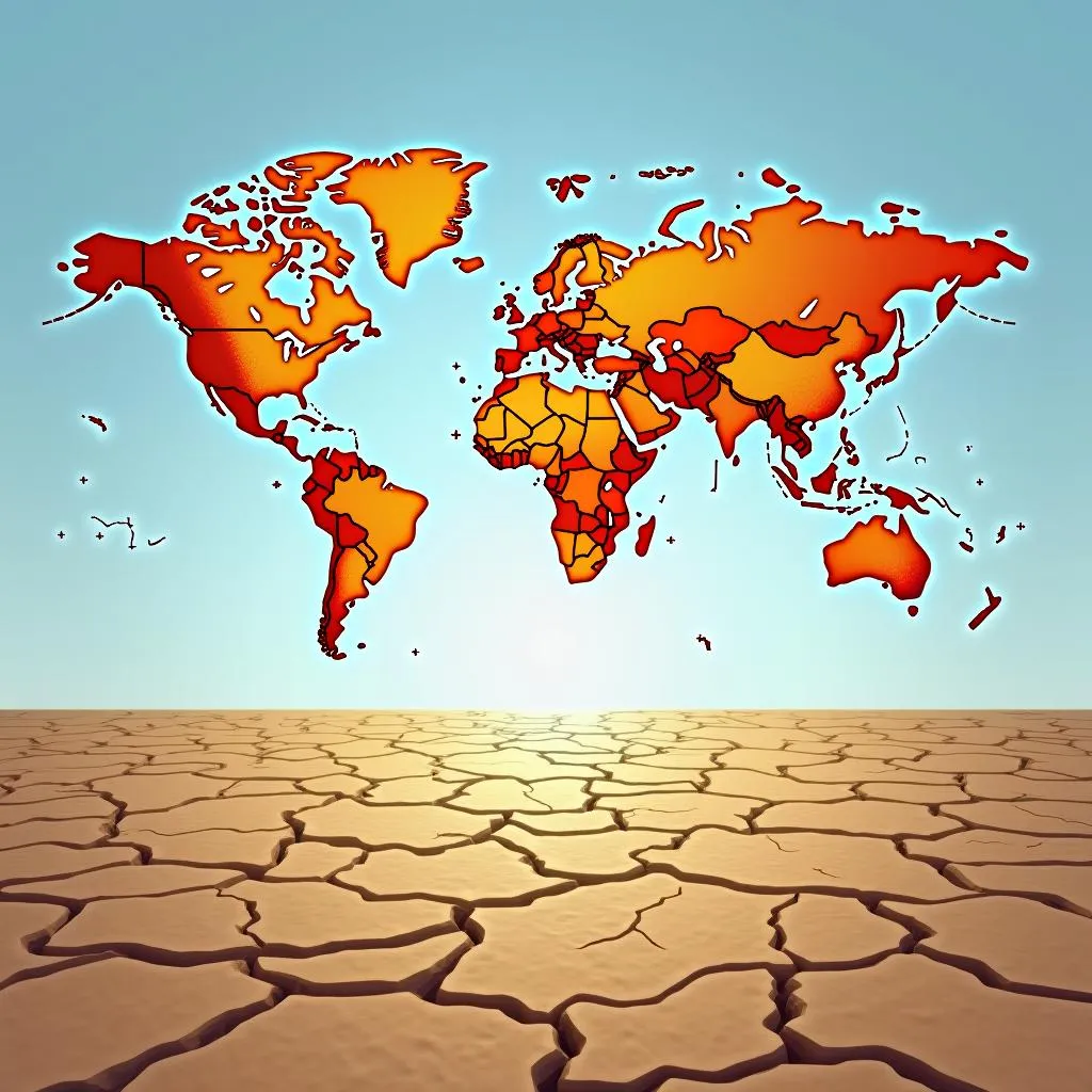 Climate change impact on water scarcity