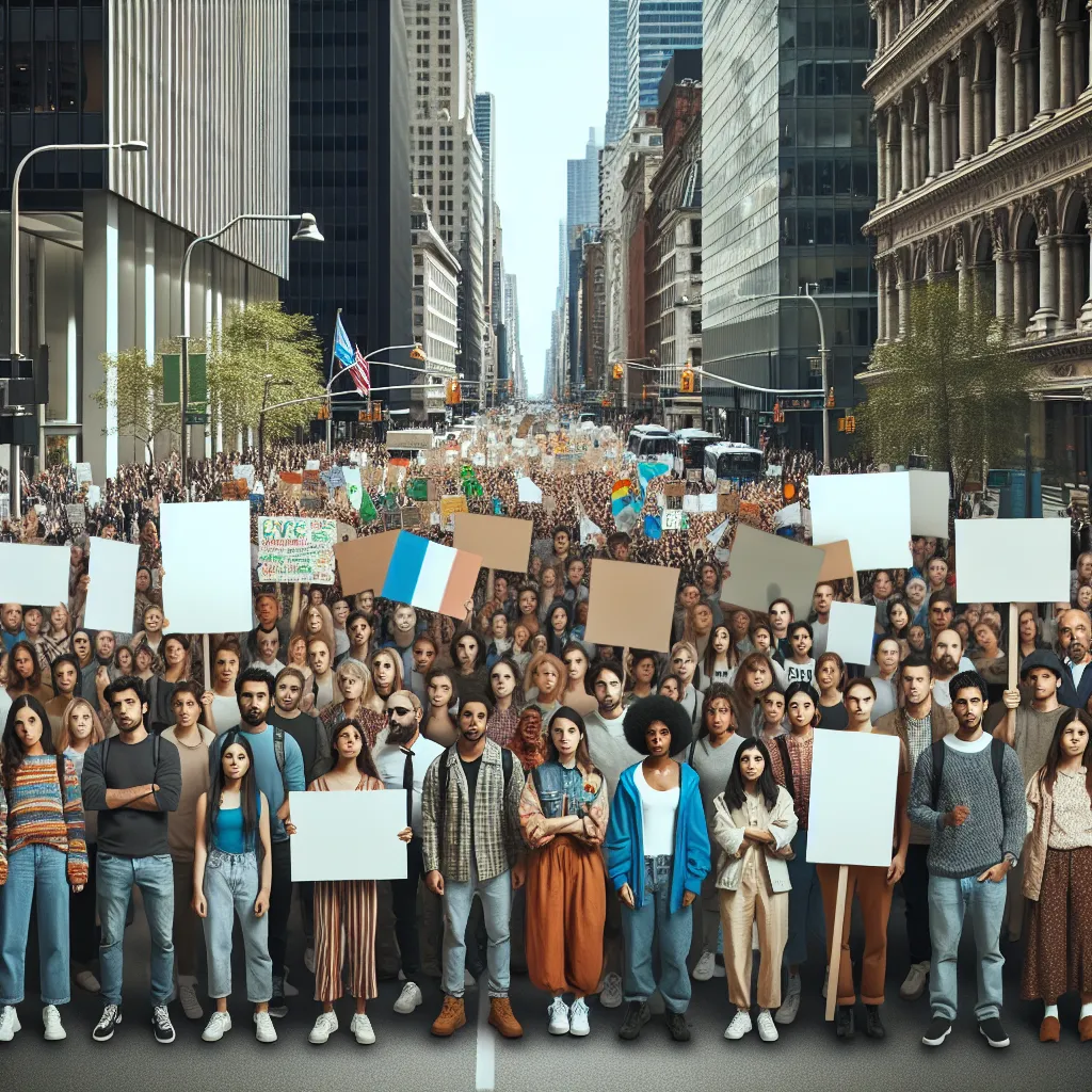 climate strike protest