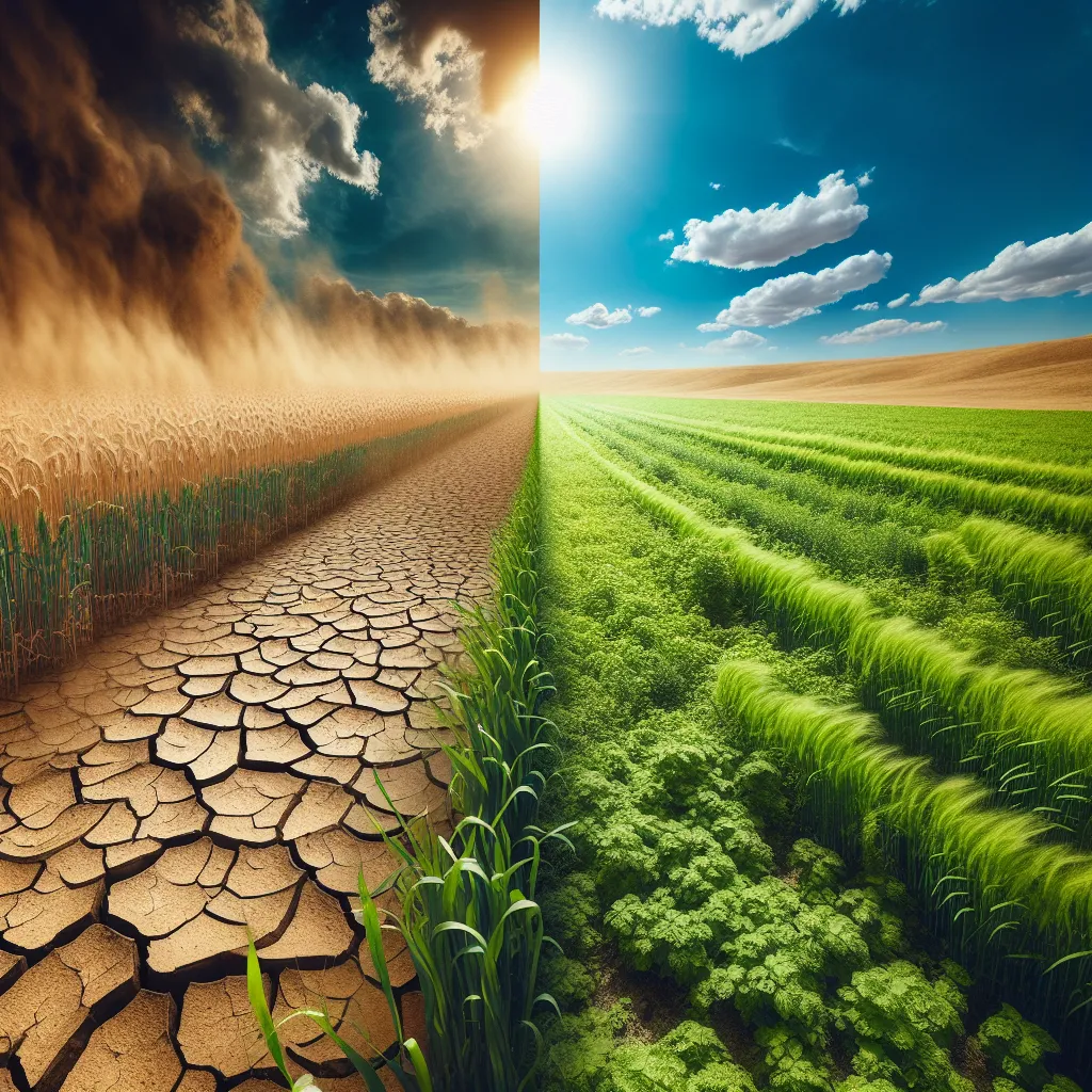 Climate change impact on agriculture