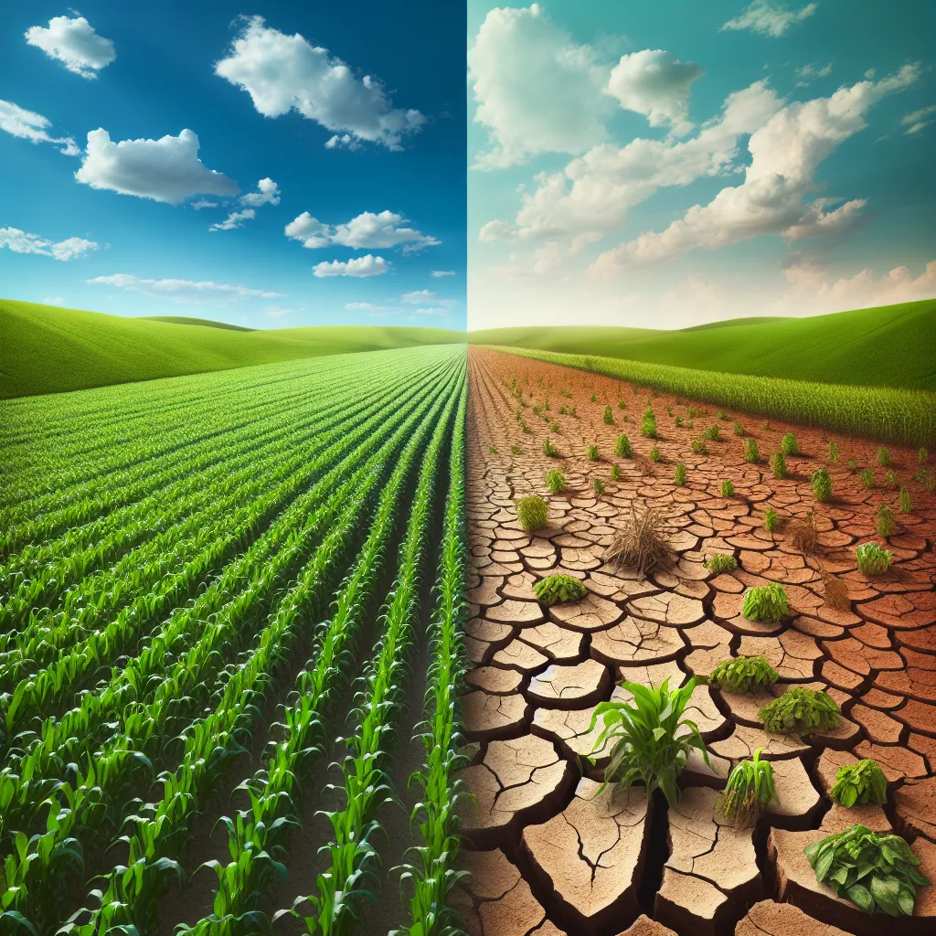 Climate change impact on agriculture