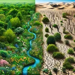 Climate change impact on desertification