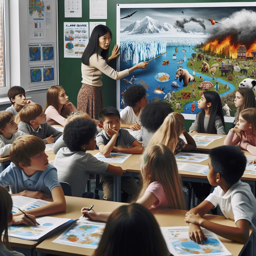 Climate change education in schools