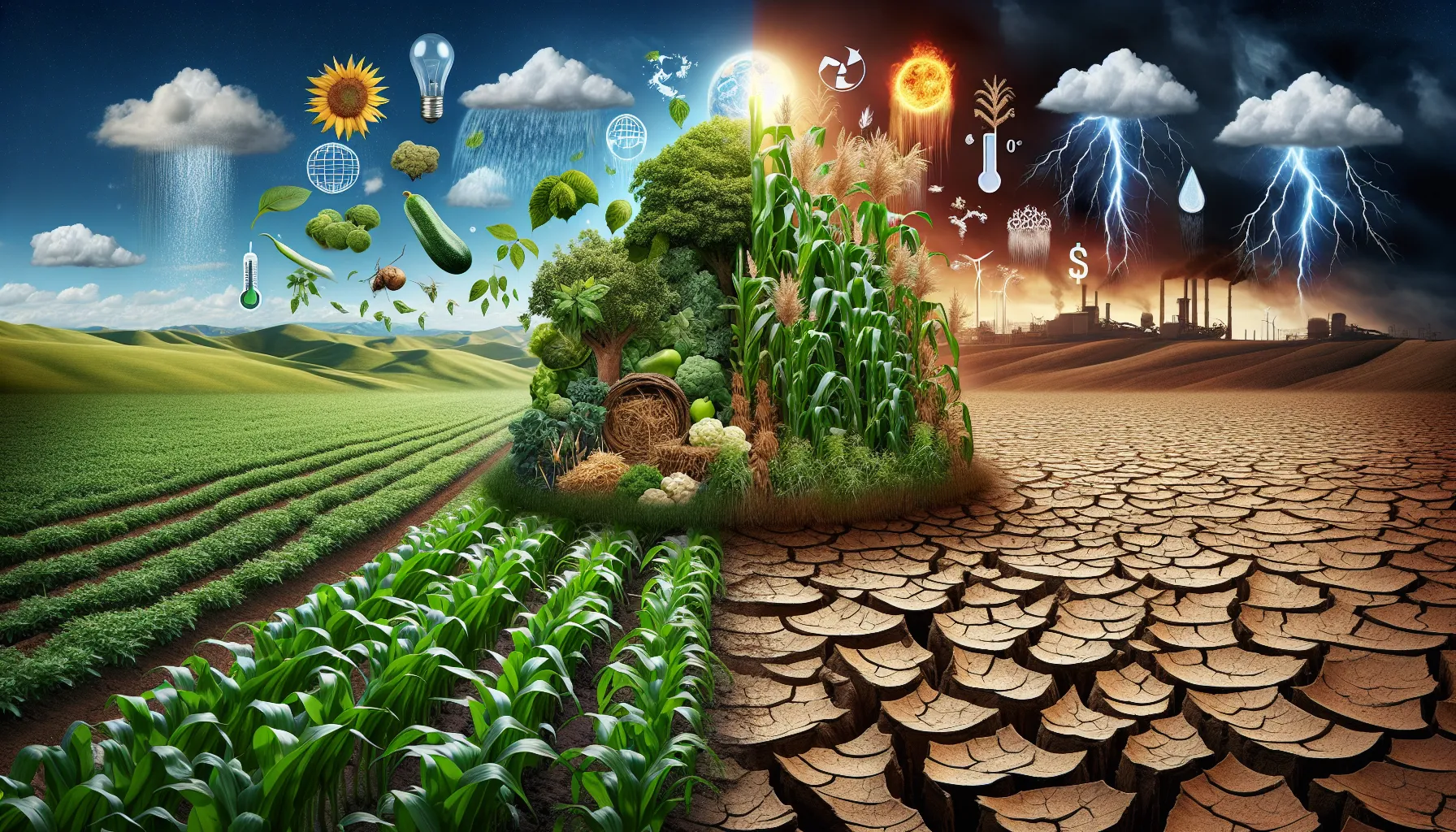 Climate change affecting food production