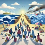 Climate change refugees crossing borders