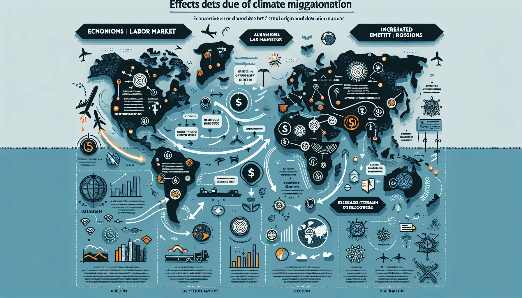 Climate migration economic impact