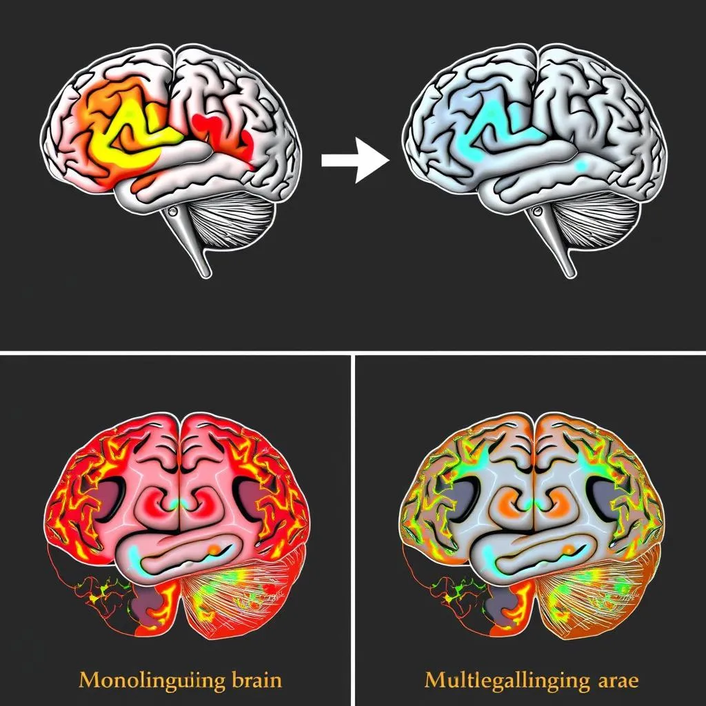 Brain activity during multilingual tasks