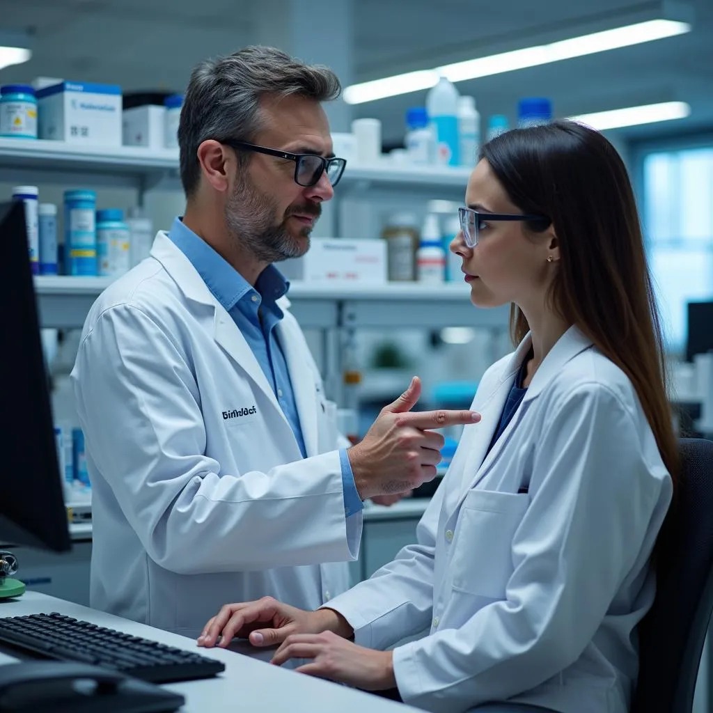 Colleague support in research lab