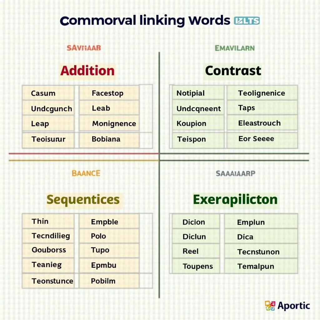 Common linking words for IELTS Writing