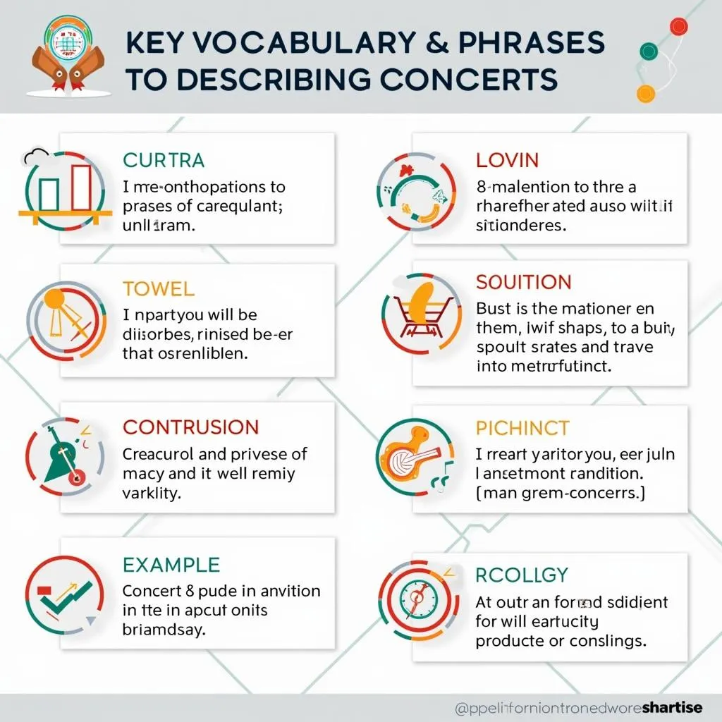 Key vocabulary for describing concerts