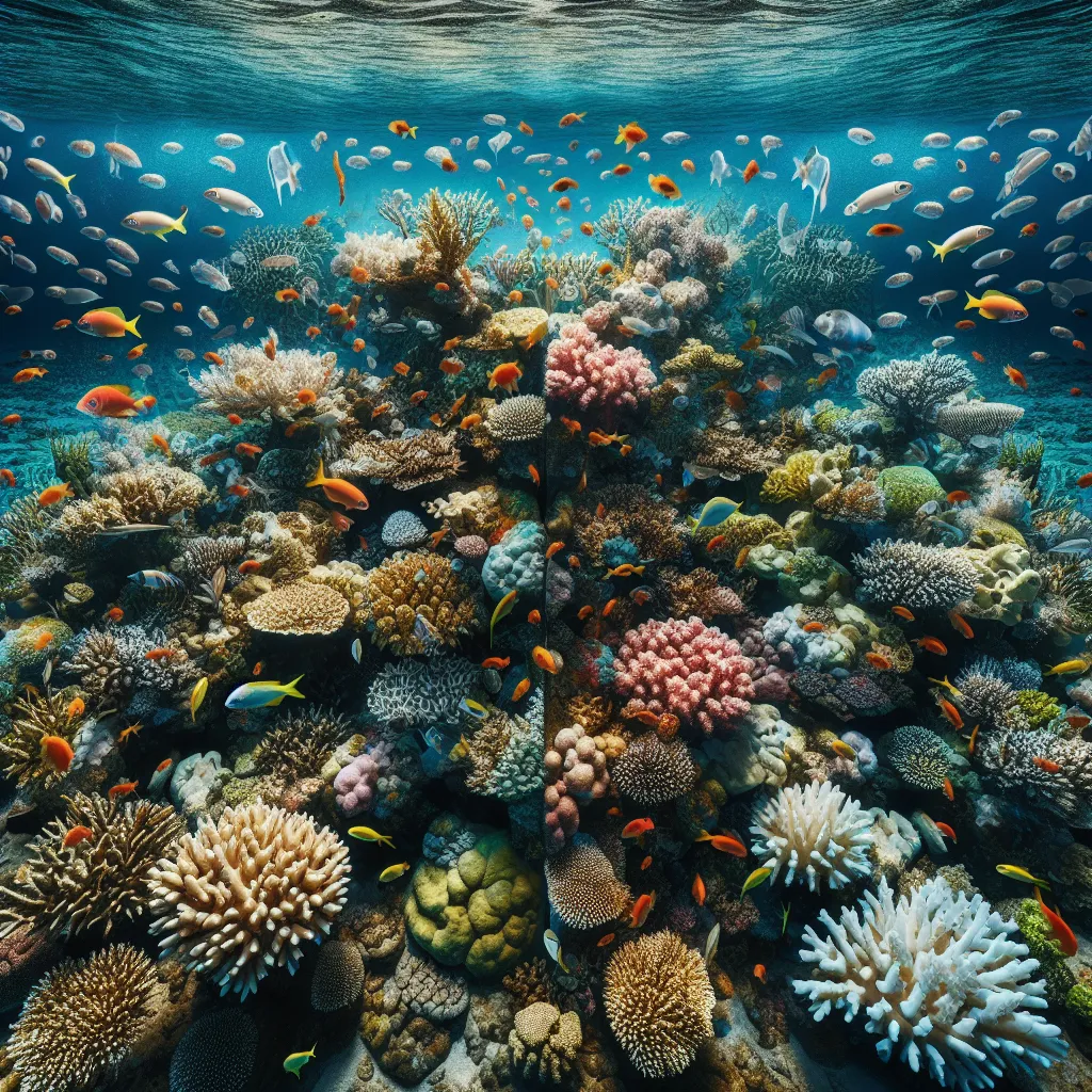 Coral reef ecosystem under threat