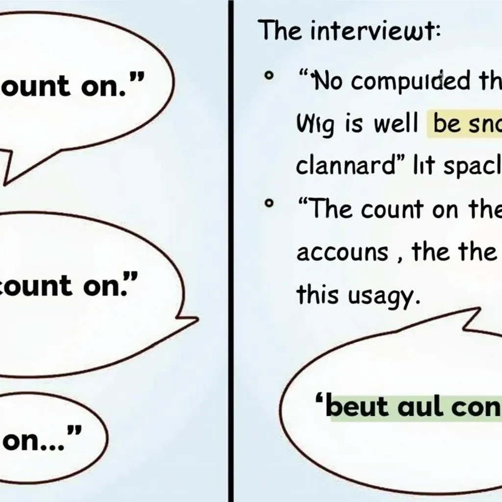 Applications of 'count on' in IELTS Speaking and Writing