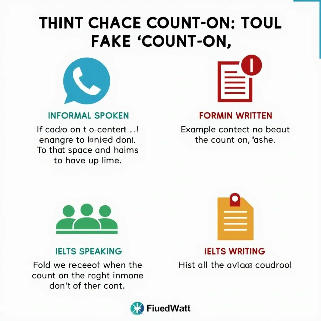 Various contexts for using 'count on'