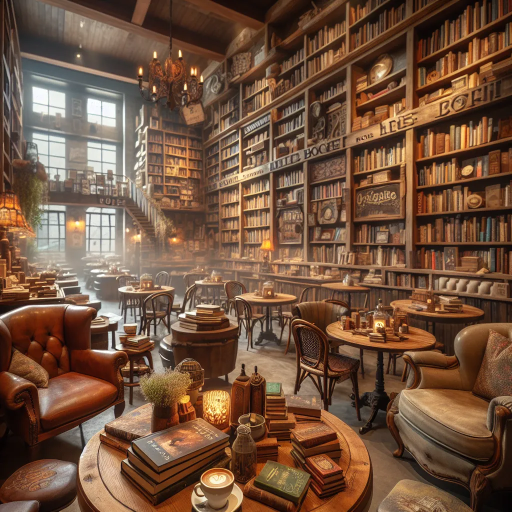 Cozy Bookstore Café