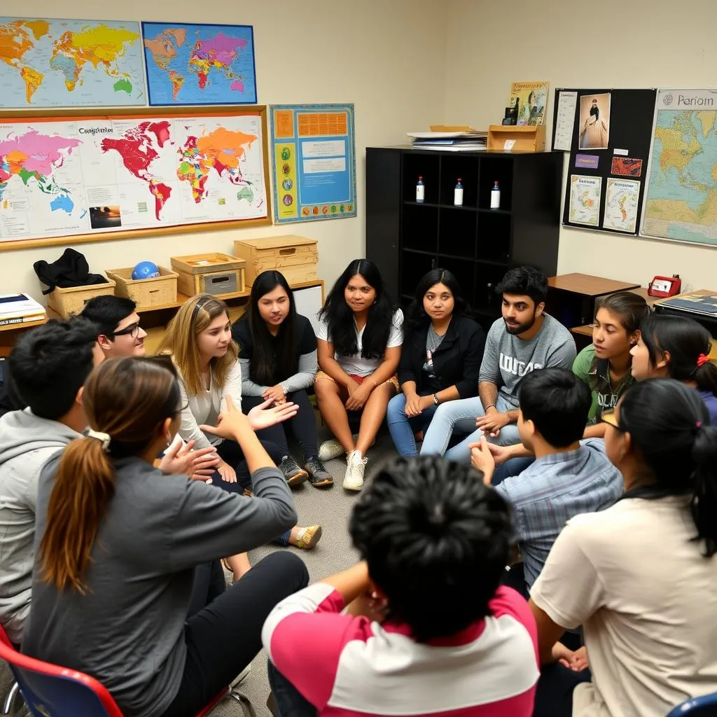 Cross-cultural dialogues enhancing classroom discussion