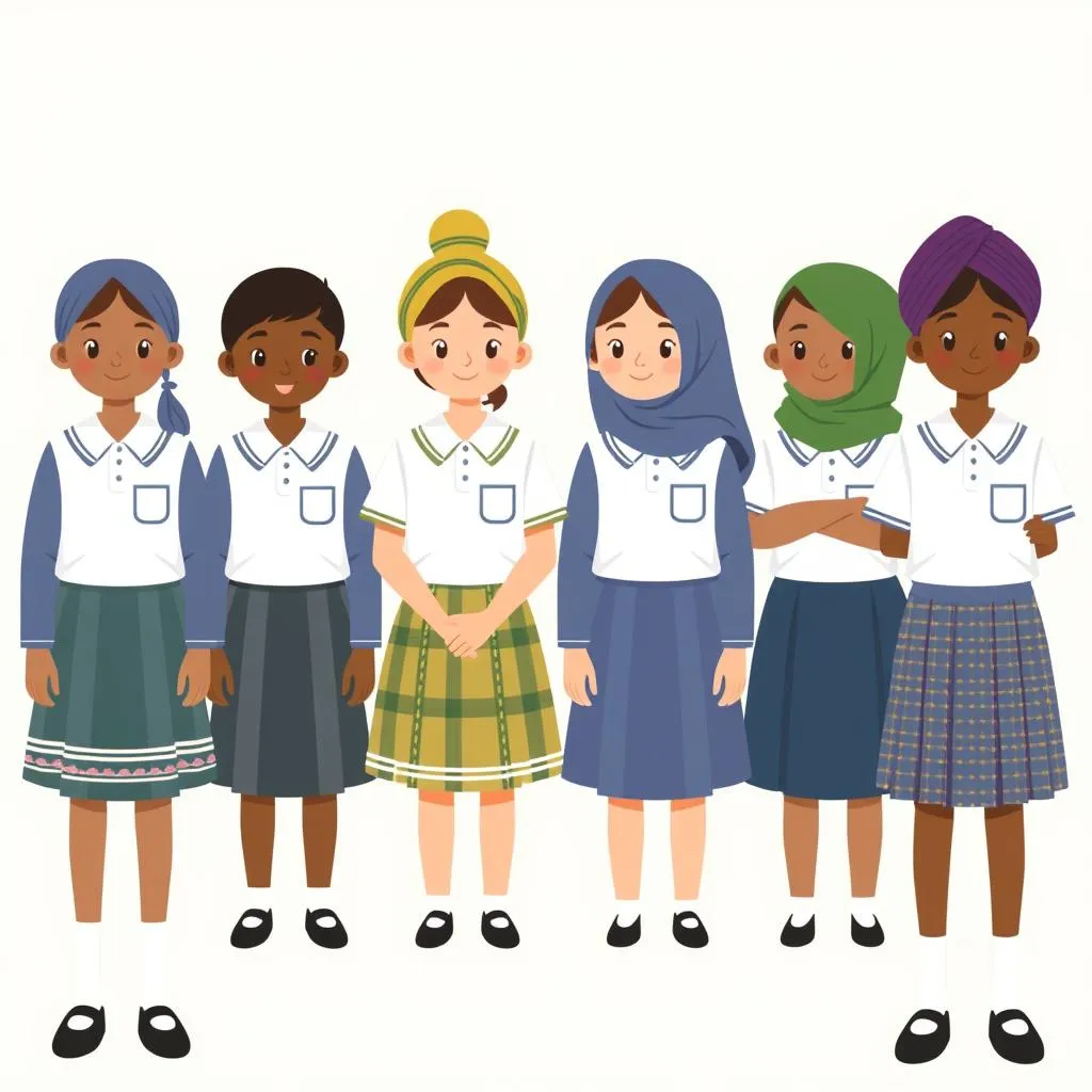 Cultural diversity reflected in school uniform adaptations